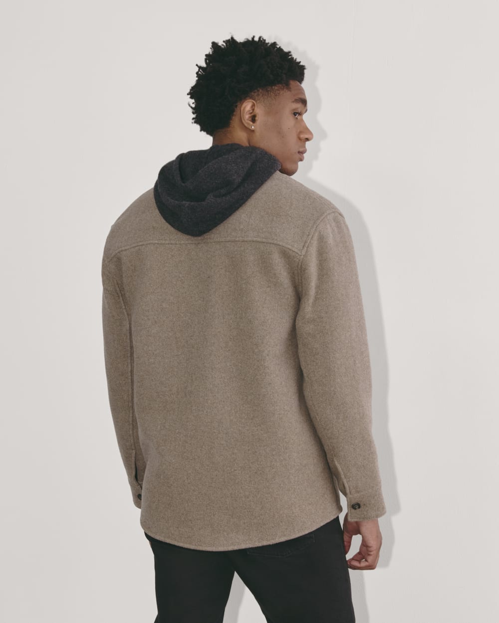 The Wool Overshirt | Heather Taupe - Image 6