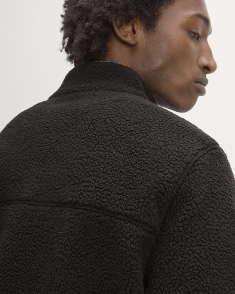 The Teddy Quarter-Zip Fleece | Black - Image 5