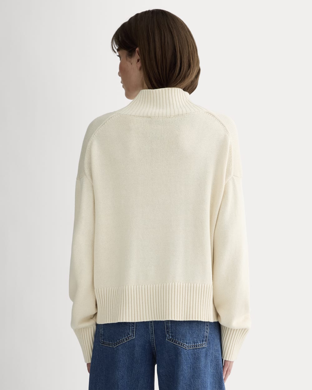 The Boxy Turtleneck in Everyday Cotton | Canvas - Image 5
