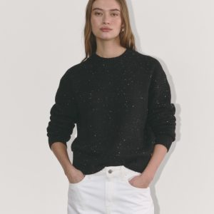 The Cocoon Crew in Plush Cotton | Black Confetti