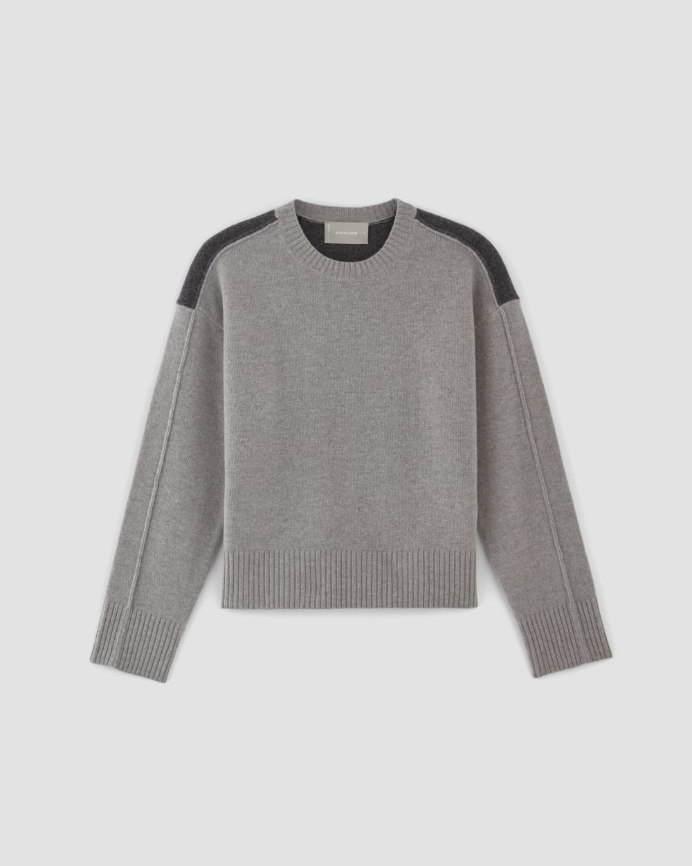 The Good Merino Wool Crewneck Sweater | Hare Grey / Graphite - Image 2