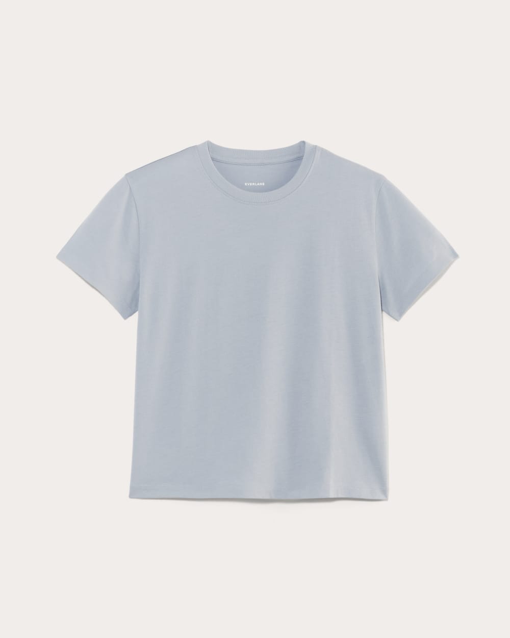 The Box-Cut Tee in Essential Cotton | Blue Slate | No Pocket - Image 2