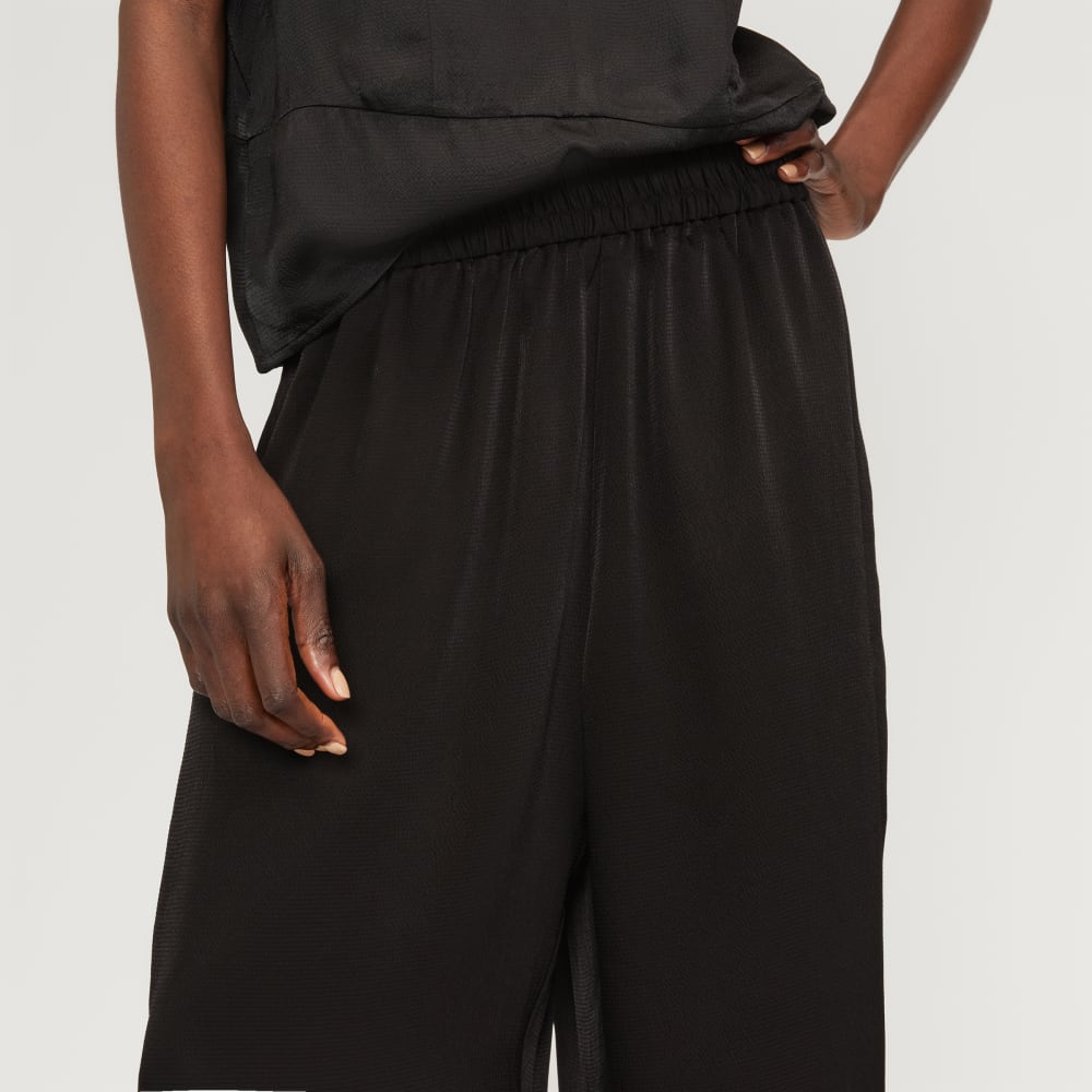 The Satin Pull-On Pant | Black - Image 4