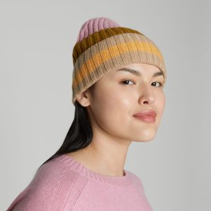 The Cashmere Beanie | Tapenade Multi Stripe