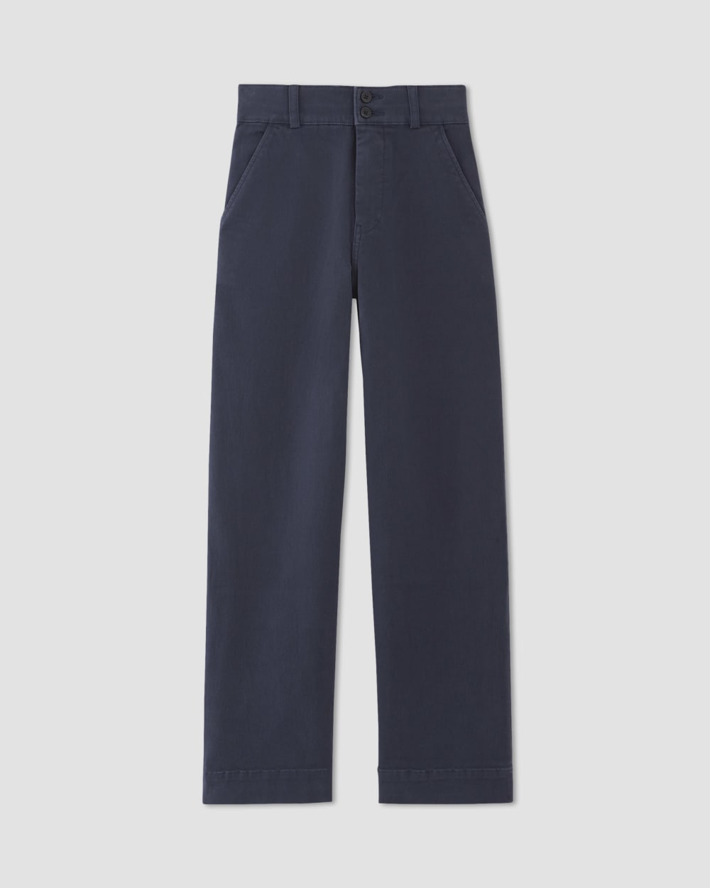 The Organic Wide-Leg Pant | Navy - Image 2