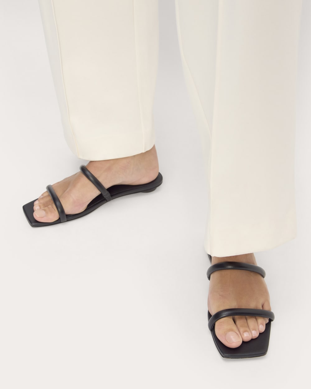 The Double Strap Sandal | Black - Image 2