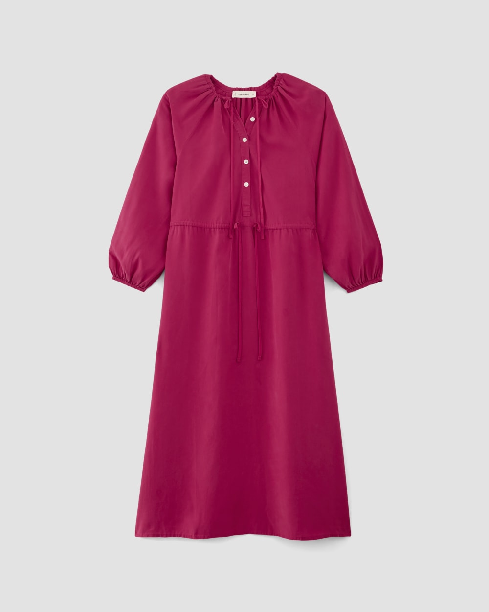 The TENCEL? Gathered Maxi Dress | Red Currant - Image 2