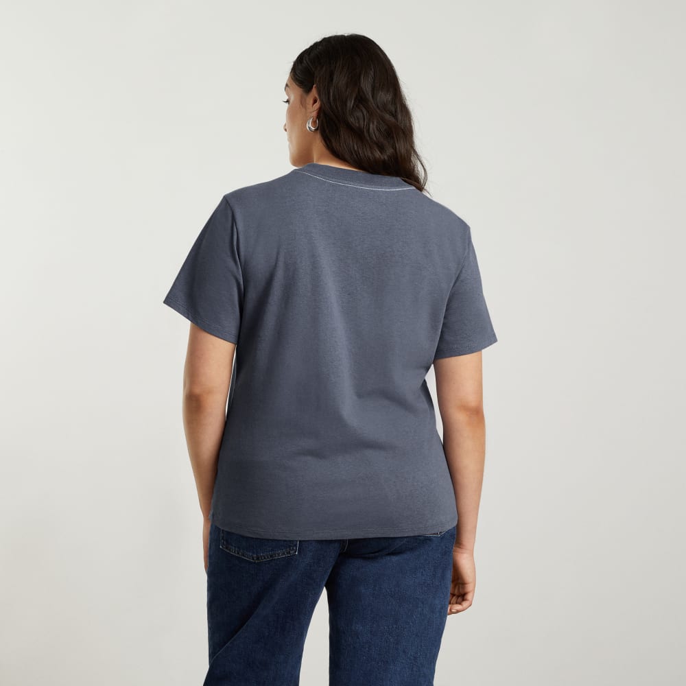 The Vintage V-Neck Hemp Tee | Atlantic - Image 3