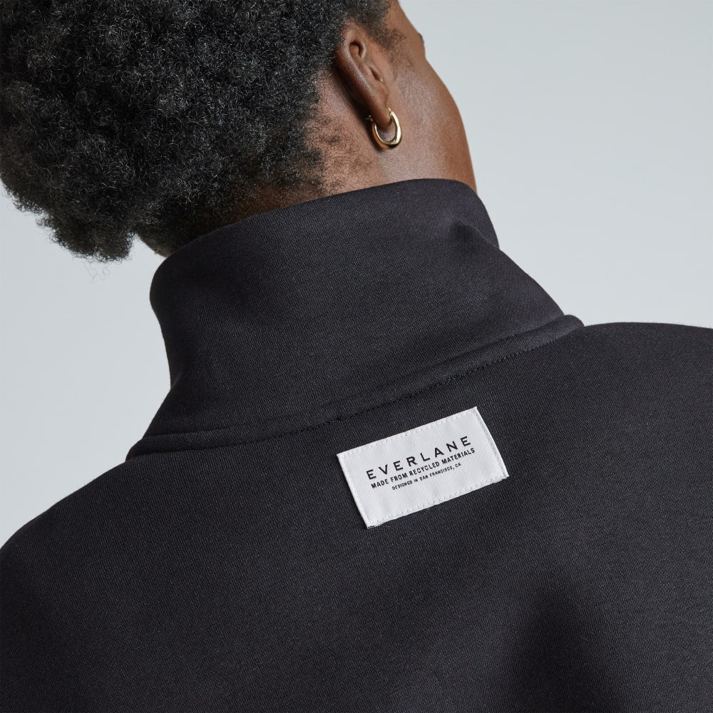 The ReTrack Half-Zip Sweatshirt | Black - Image 5