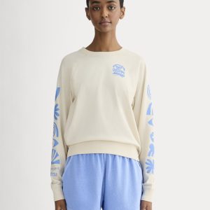 The Everlane x Parks Project Off-Duty Long-Sleeve Tee | Natural / Granada Sky Blue