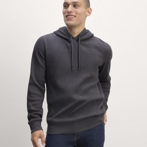The Waffle-Knit Hoodie | Graphite