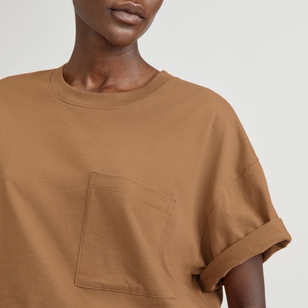 The Organic Cotton Relaxed Pocket Tee | Toasted Coconut - Image 3