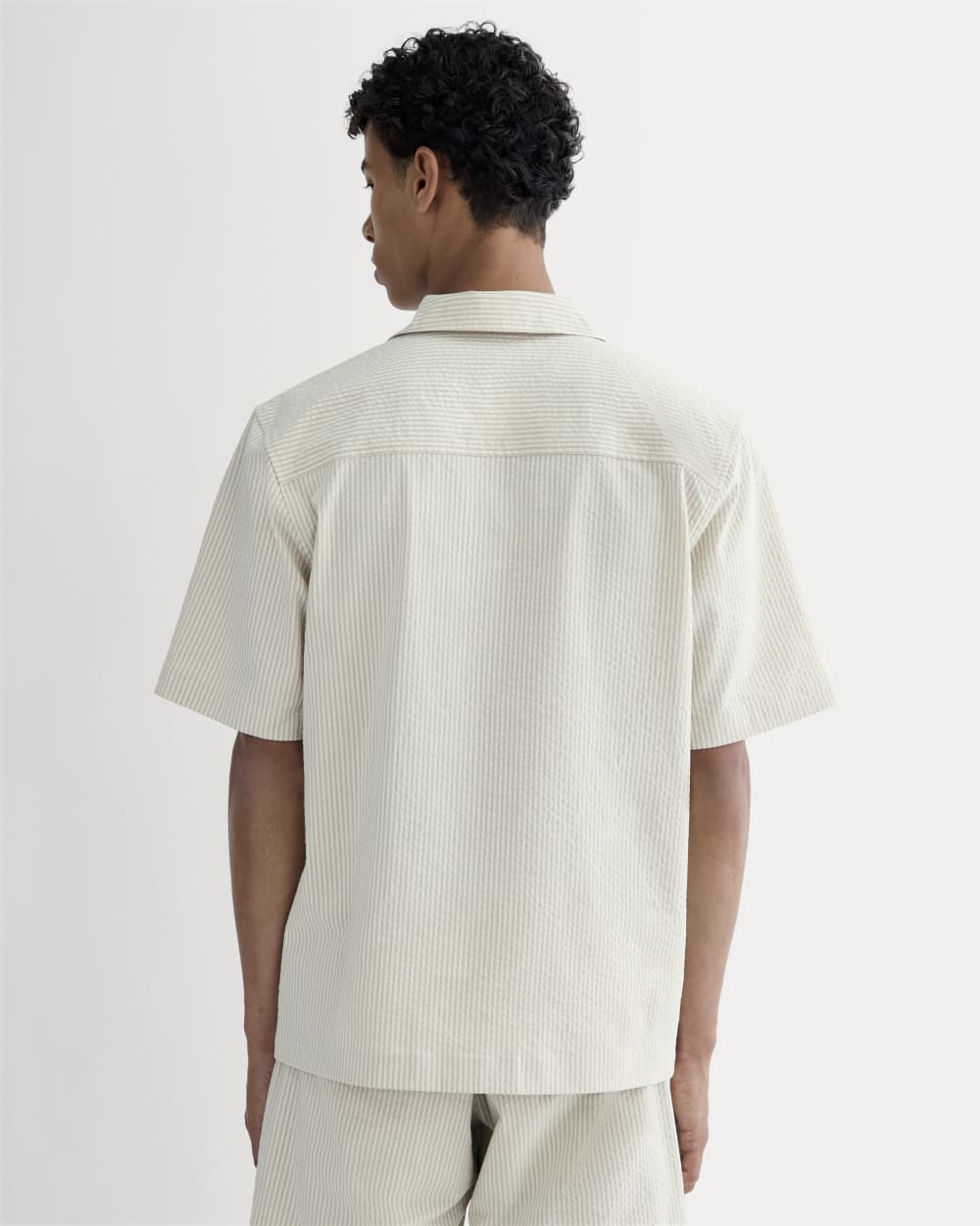 The Seersucker Resort Shirt | Trench Coat Khaki / Natural - Image 5
