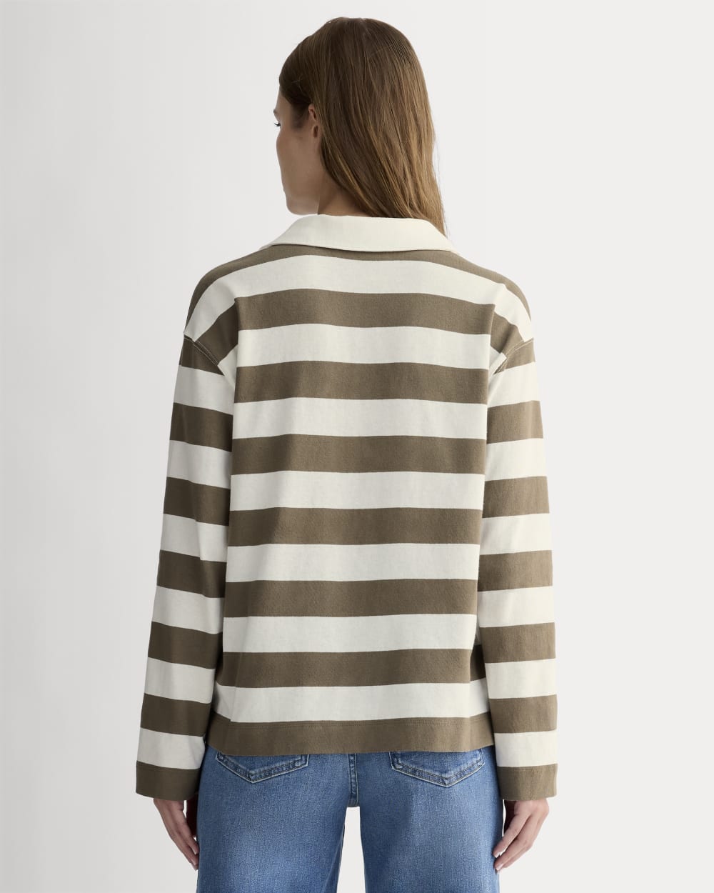 The Mariner Rugby Top | Deep Taupe / Bone - Image 5