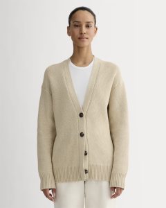 The Cotton Honeycomb Cardigan | Mojave Desert / Natural