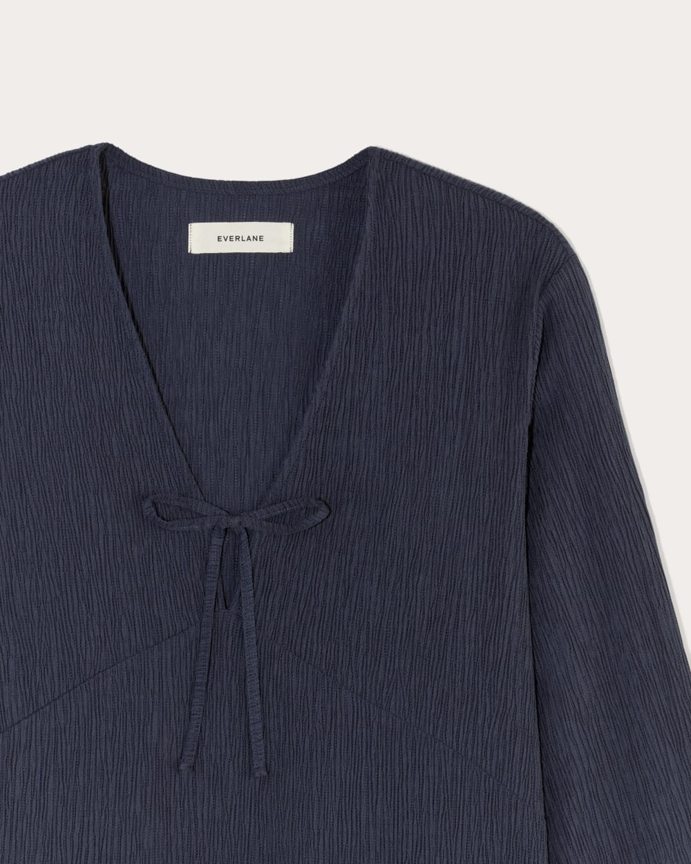 The Crinkle Long-Sleeve | Navy - Image 6