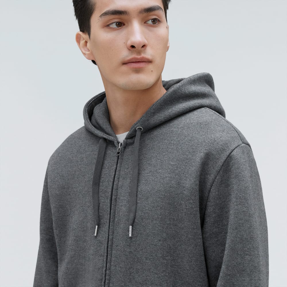 The Organic Track Full Zip | Dark Heather Grey - Image 4