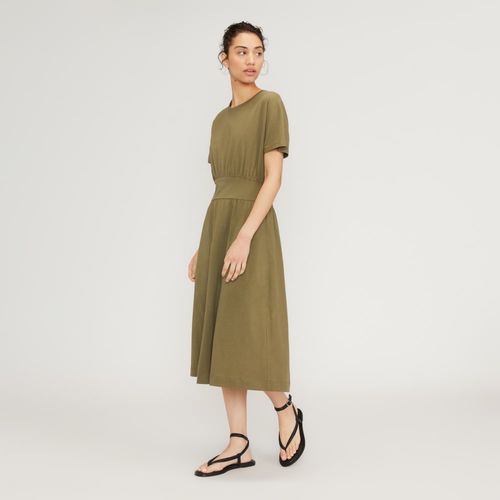 The Organic Cotton Waisted Dress | Kalamata - Image 3
