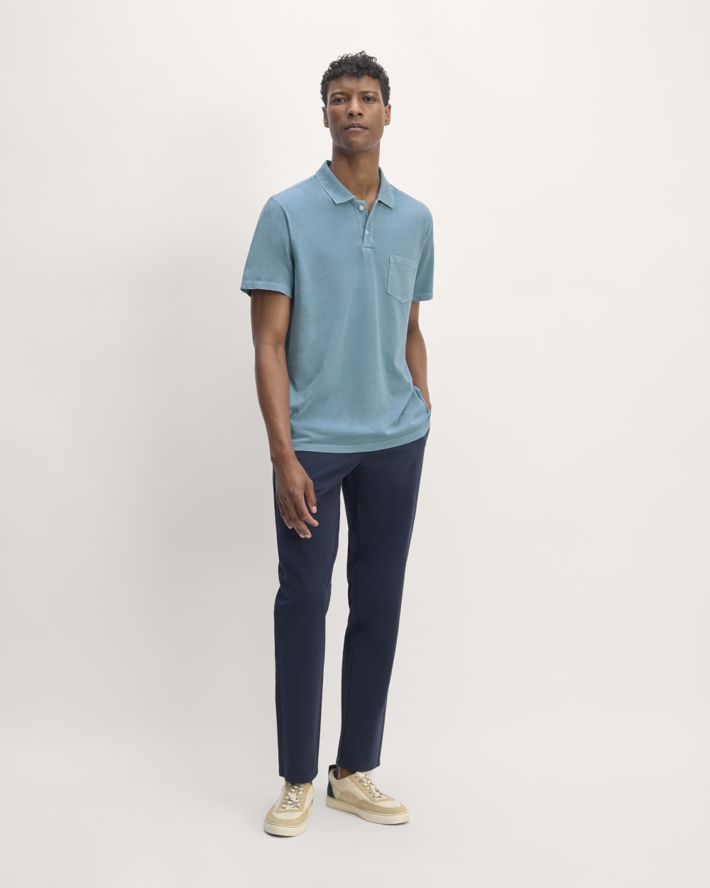 The Essential Organic Garment-Dyed Polo | Spring Lake - Image 3