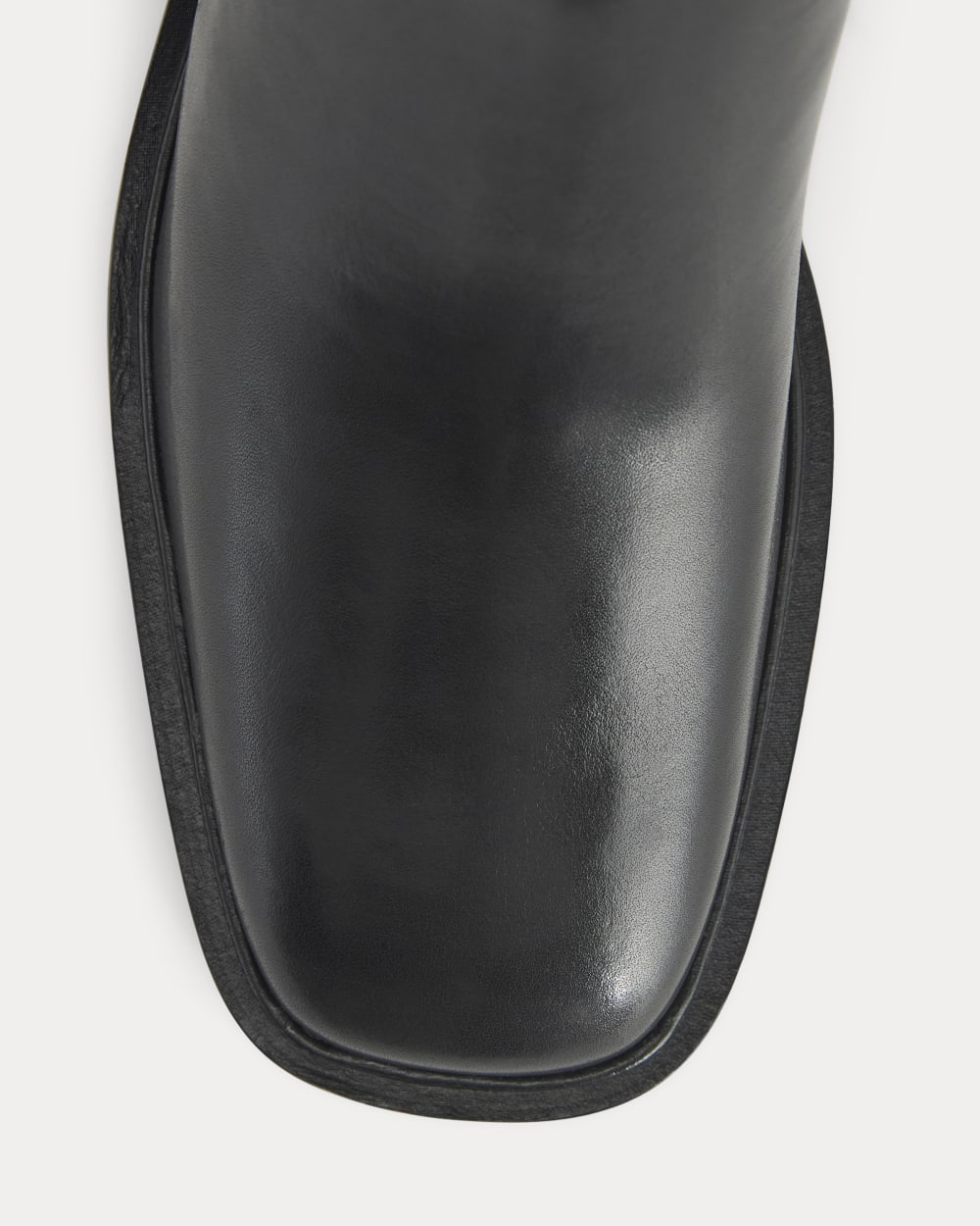 Leather Knee-High City Boot | Black - Image 5