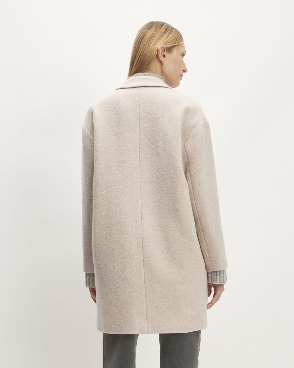The Italian ReWool? Cocoon Coat | Oat - Image 5