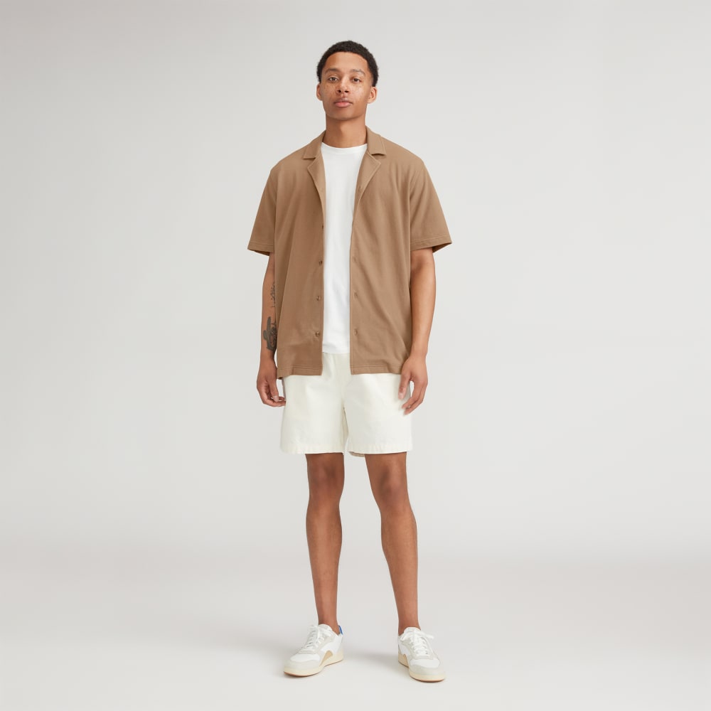 The Pique Short-Sleeve Shirt | Toasted Coconut - Image 6