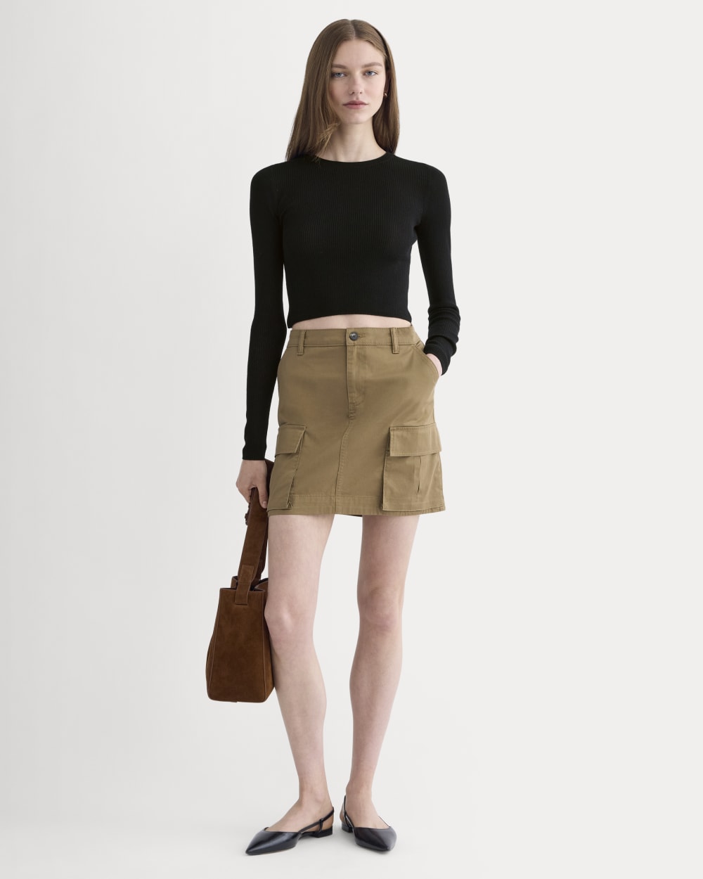 The Cargo Mini Skirt | Soft Brown