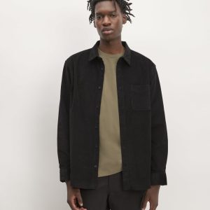 The Relaxed Corduroy Shirt | Black