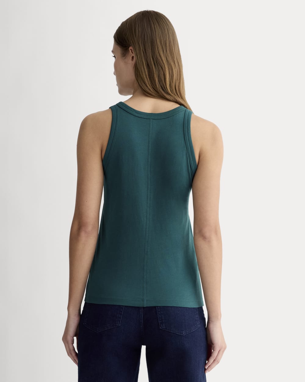 The Tank in Essential Cotton | Dark Sea - Image 4