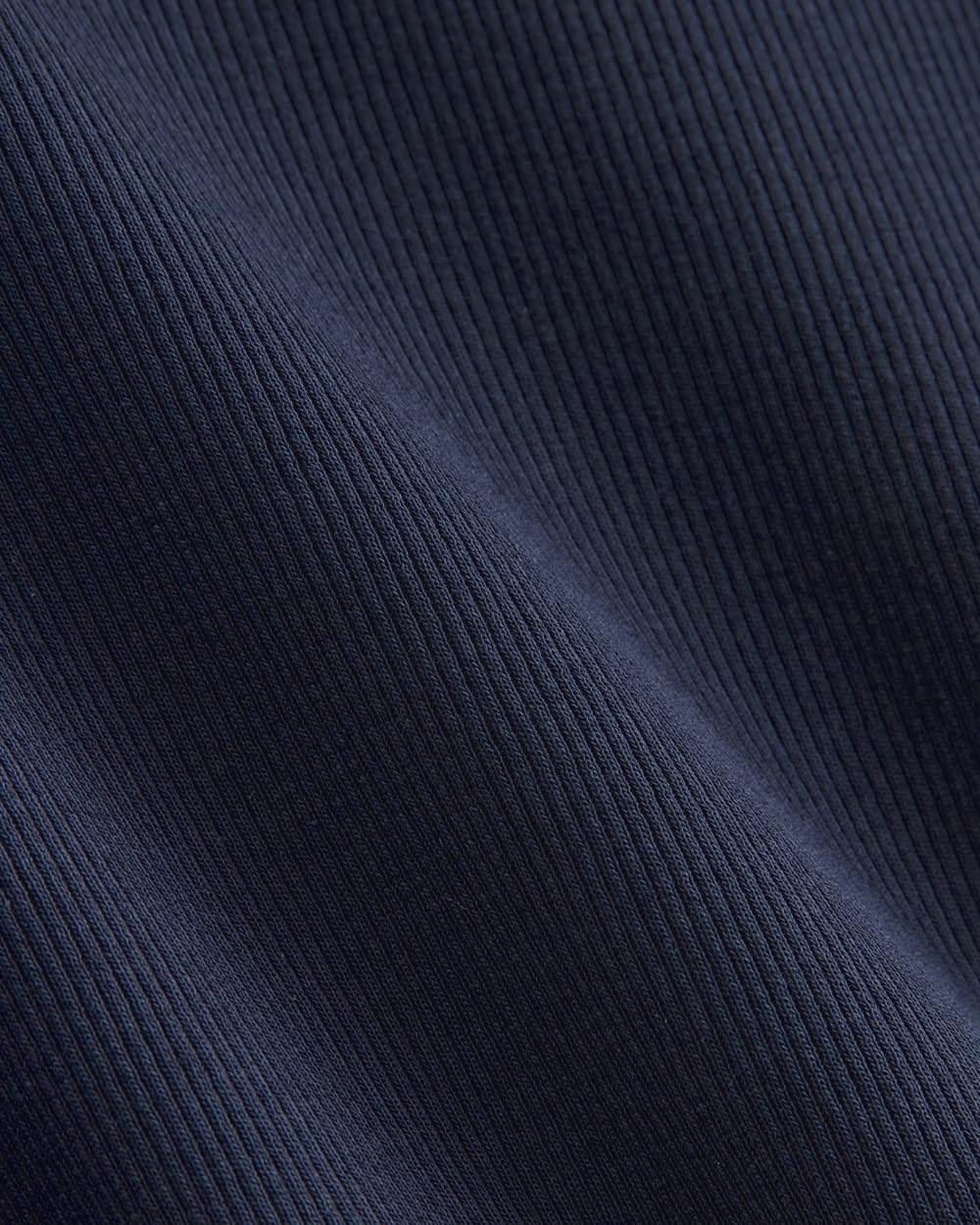 The Luxe Rib Funnel-Neck Tee | Navy - Image 6