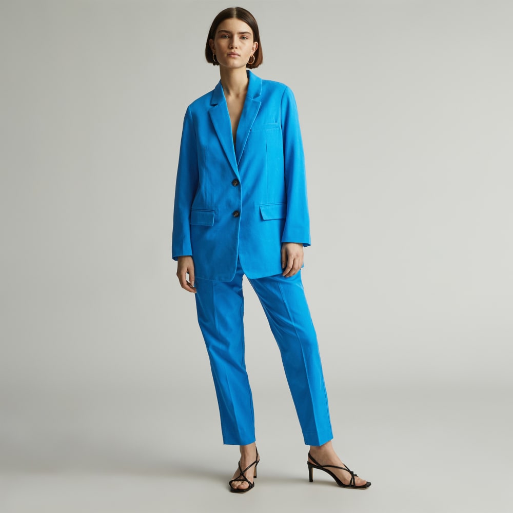 The Oversized Blazer in Buttersmooth | Brilliant Blue - Image 6
