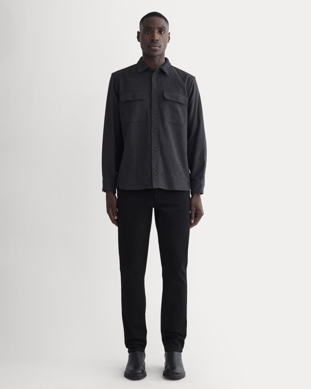 The Heavyweight Overshirt | Uniform | Charcoal Heather - Image 3
