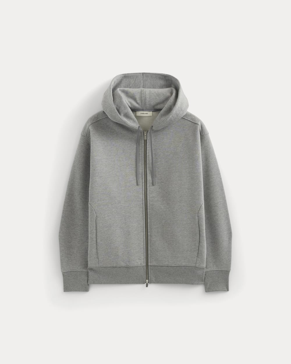 Luxe Fleece Full-Zip Hoodie | Vintage Heather Grey - Image 2