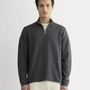 The No-Sweat Quarter-Zip | Heathered Ash