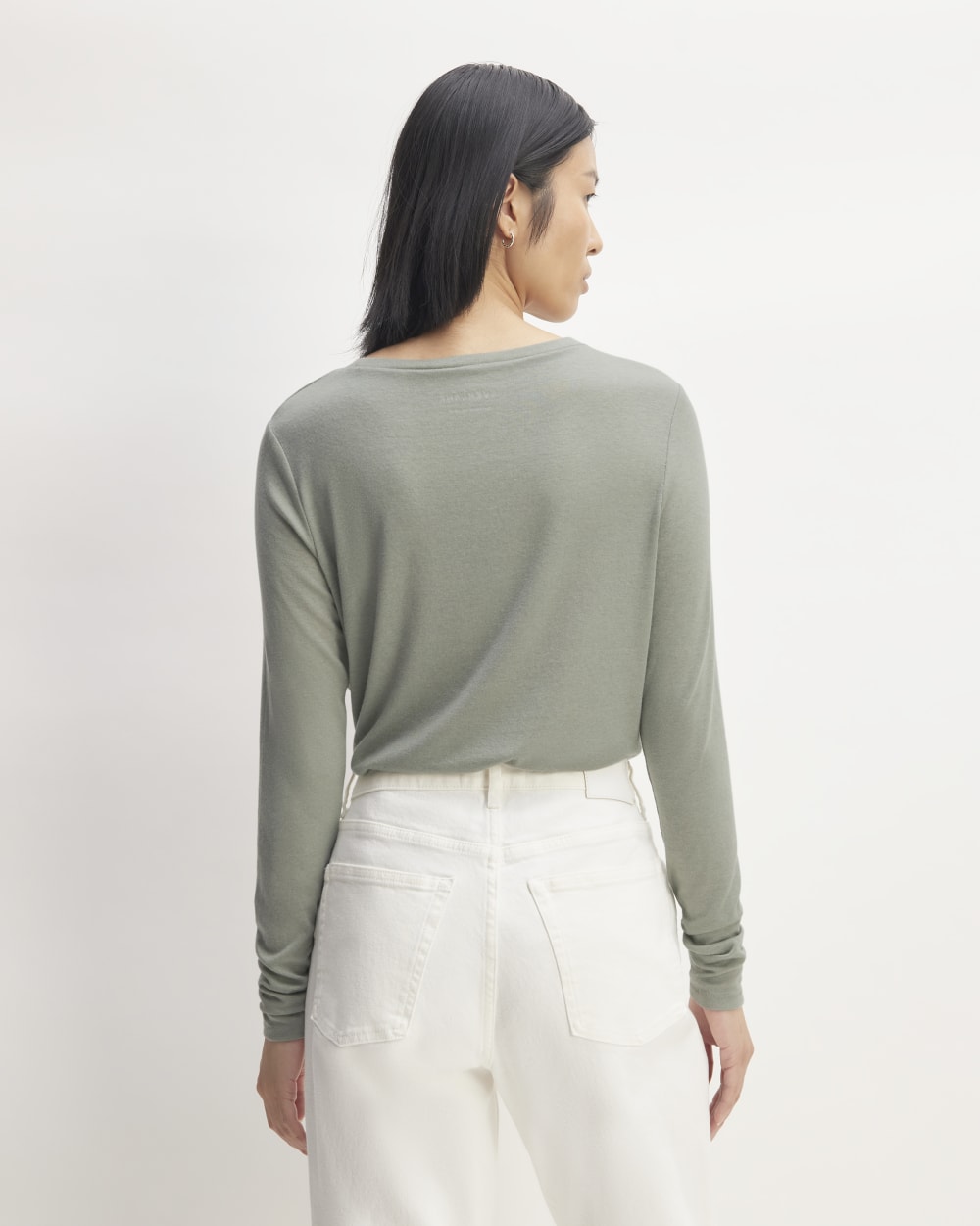The Long-Sleeve Tee in Butterluxe | Sage Green - Image 4