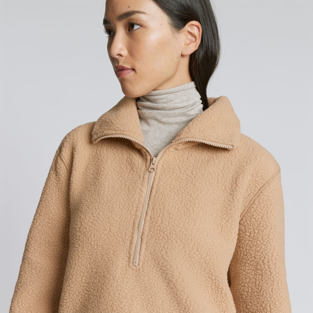 The ReNew Fleece Half-Zip | Tan - Image 7
