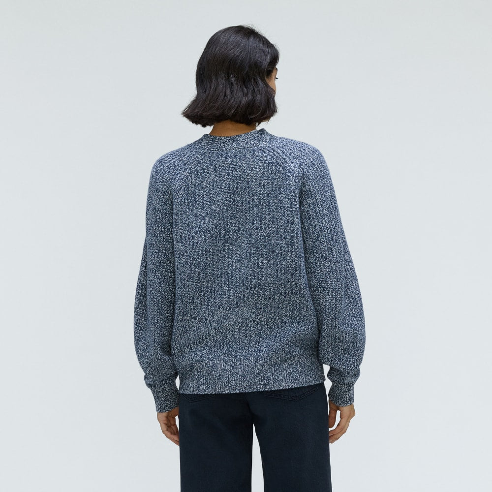 The Felted Merino Cardigan | Dark Mallard / Oat Twist - Image 3