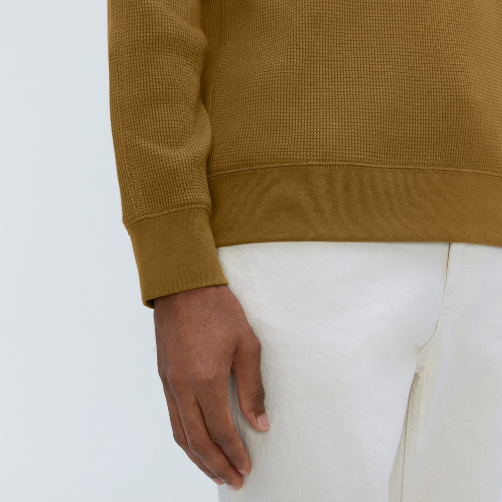 The Waffle Long-Sleeve Crew Tee | Tapenade - Image 4