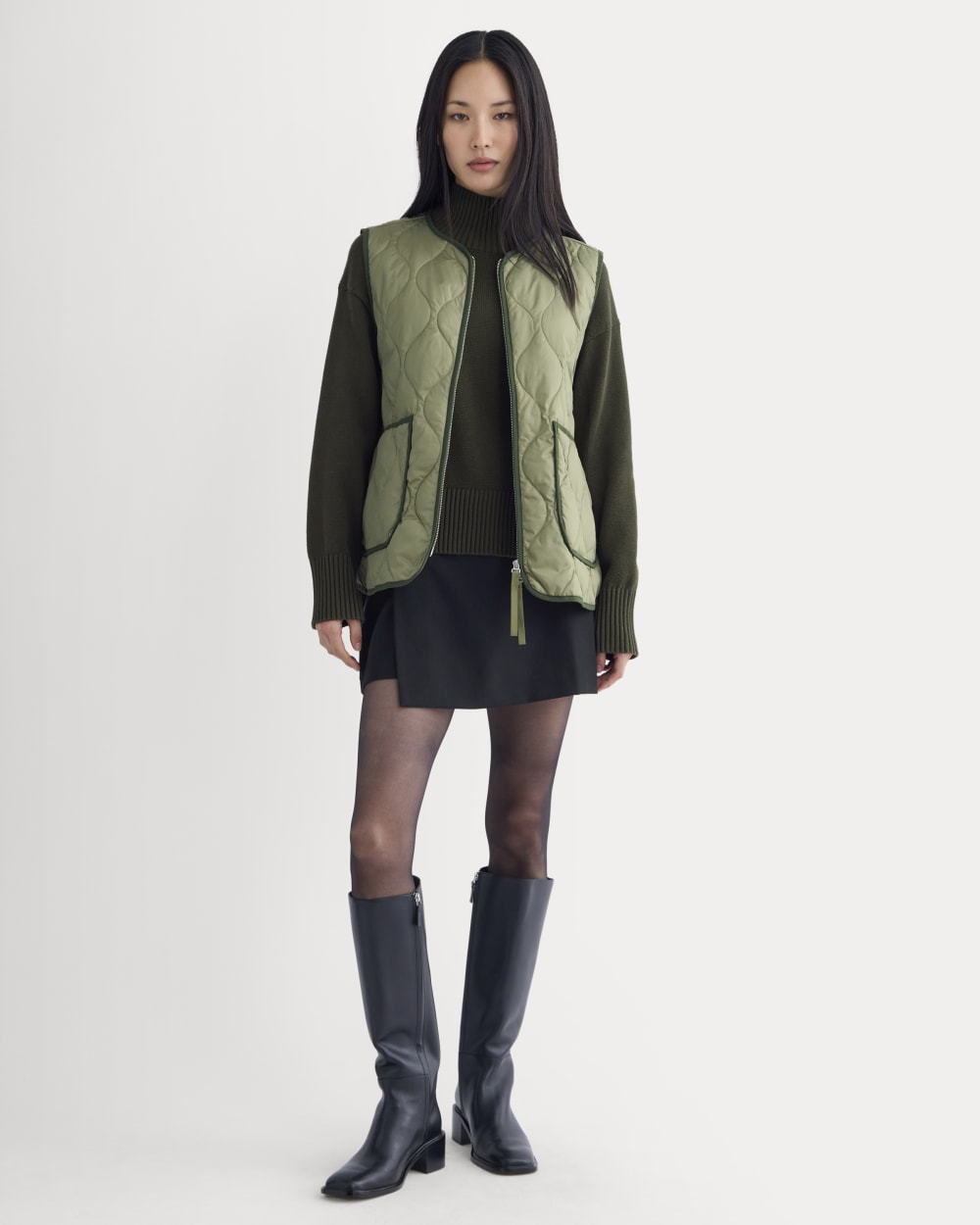 ReNew Quilted Vest | Lichen Green - Image 3