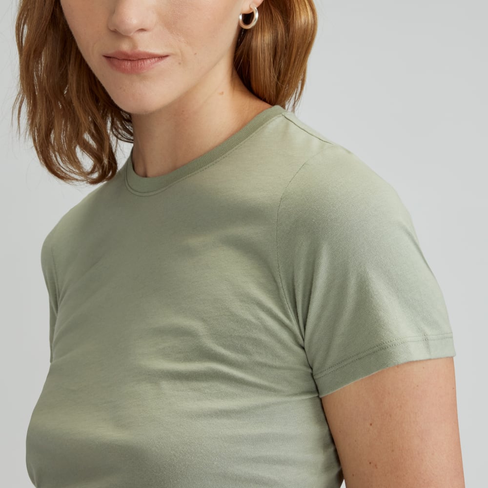 The Organic Cotton Crew Tee | Seagrass - Image 4