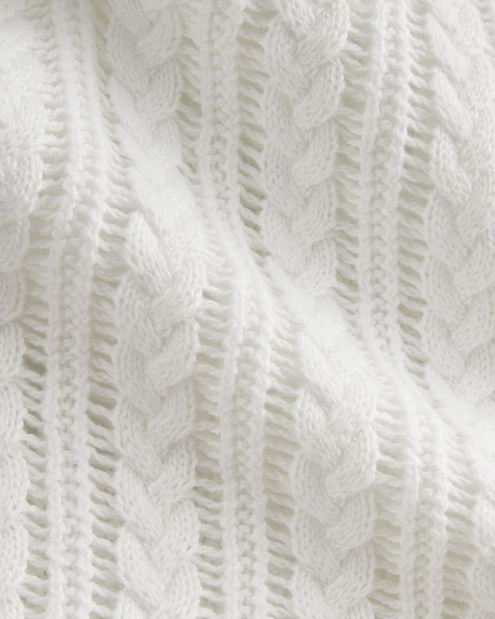 The Mesh Cable Vest in Everyday Cotton | White - Image 6