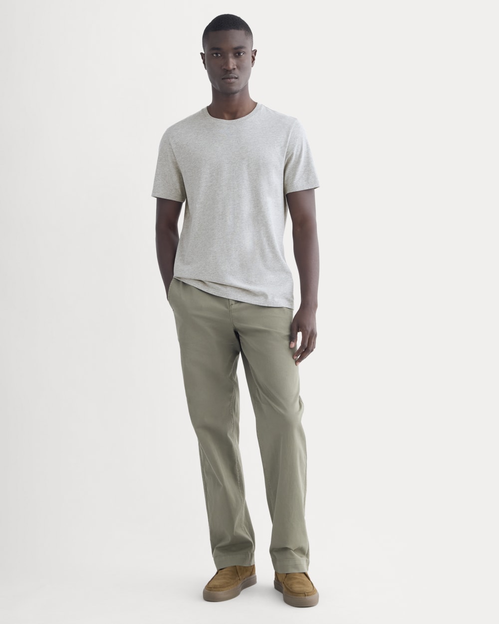 The Essential Organic Crew | Heathered Grey - Image 3