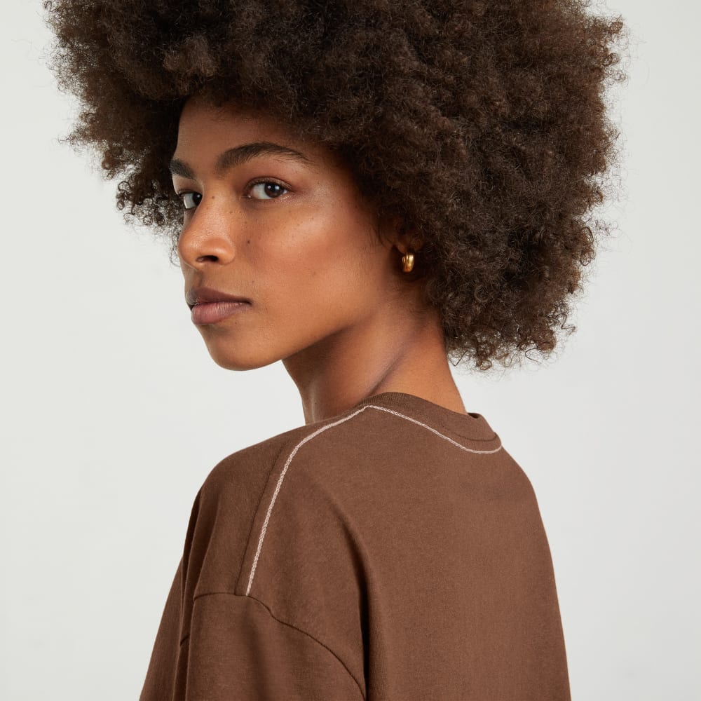 The Vintage Henley Hemp Tee | Espresso - Image 2