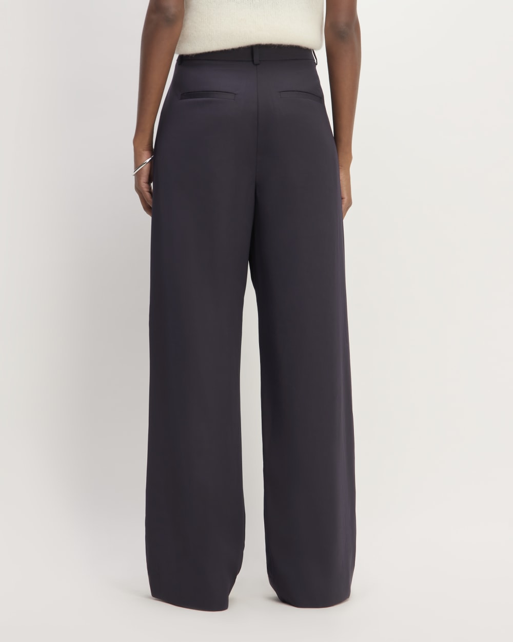 The Italian Wool Way-High® Drape Pant | Navy - Image 6
