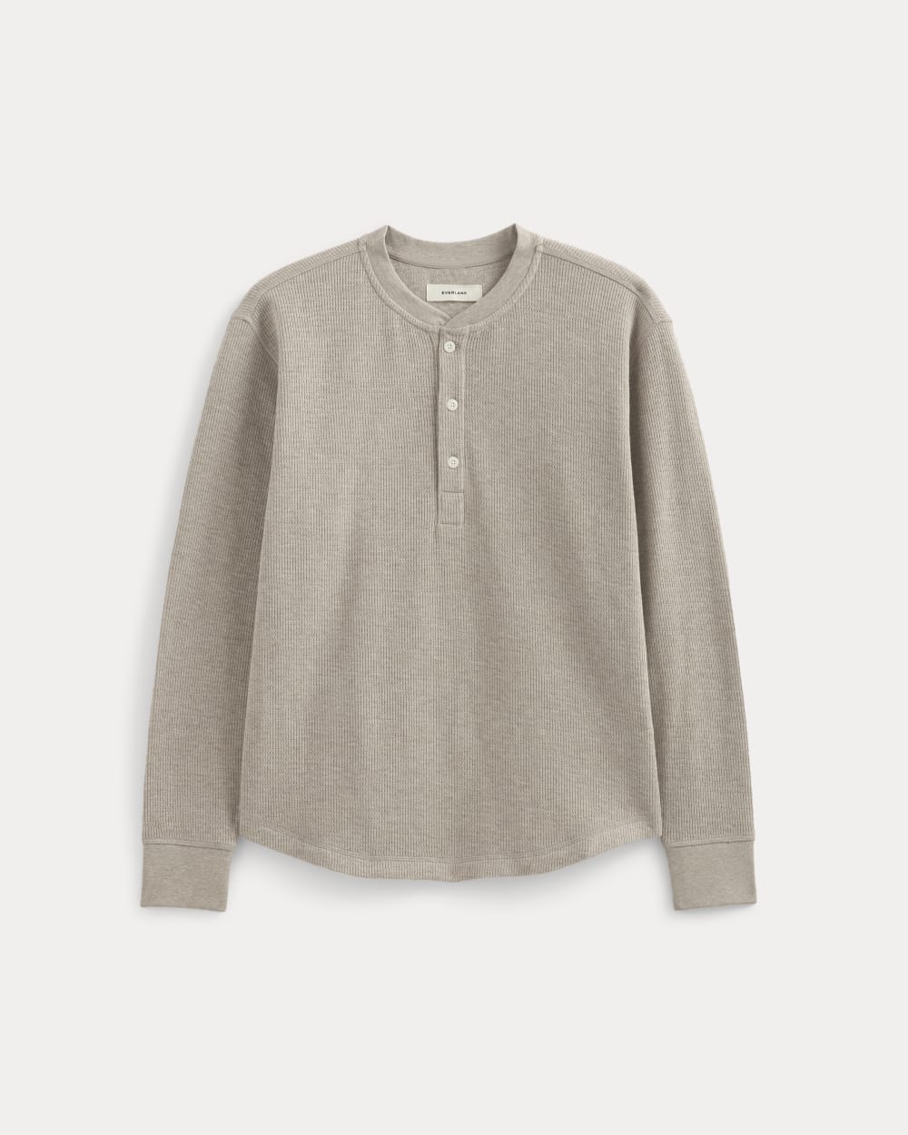 Thermal Henley in Cozy Waffle | Heathered Oatmeal - Image 2