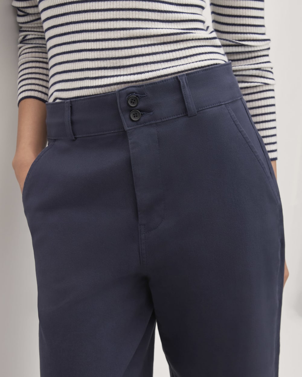 The Organic Wide-Leg Pant | Navy - Image 4