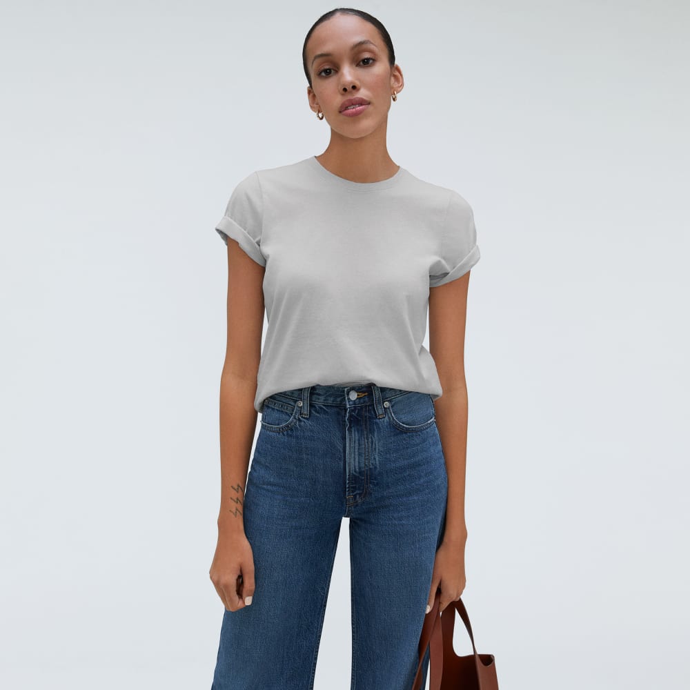 The Organic Cotton Crew Tee | Ice - Image 5