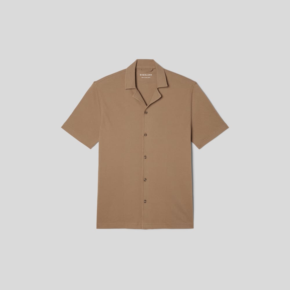 The Pique Short-Sleeve Shirt | Toasted Coconut - Image 2