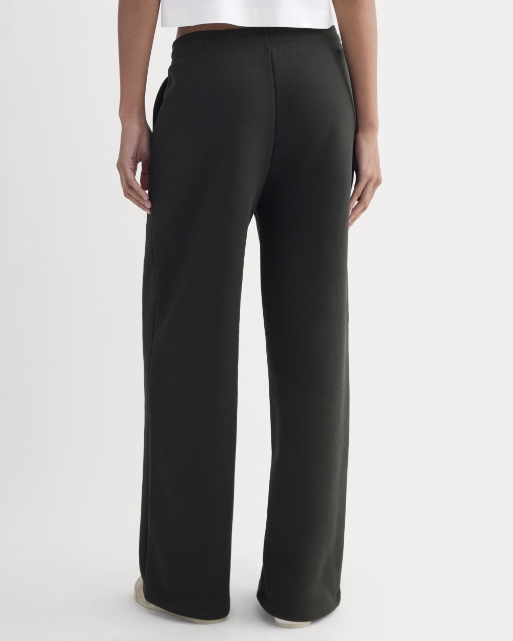 Luxe Fleece Wide-Leg Sweatpant | Black - Image 5