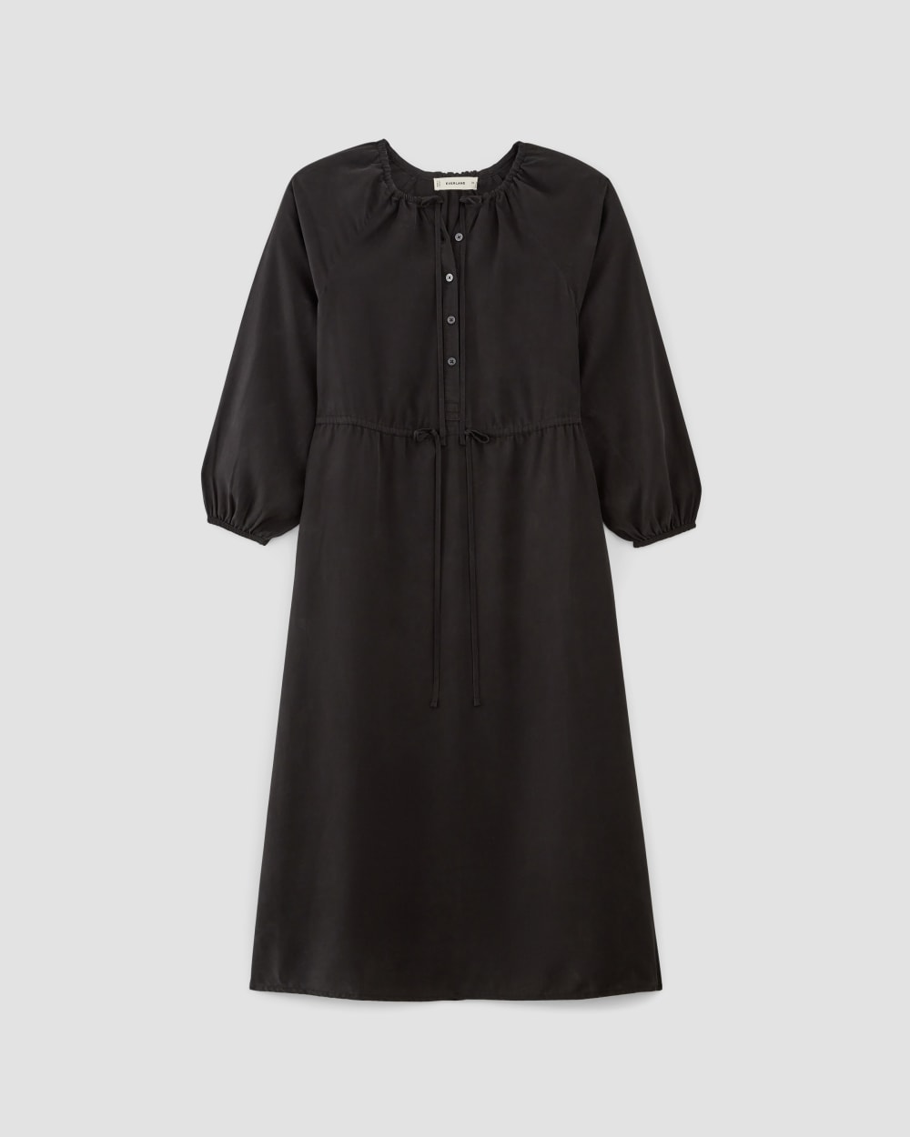 The TENCEL? Gathered Maxi Dress | Black - Image 2